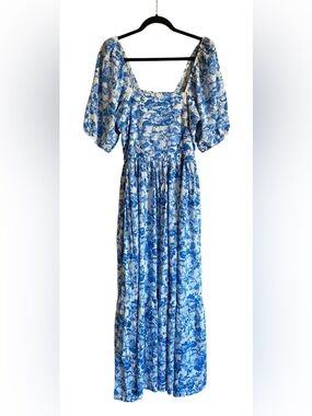 Women’s ARULA Floral Print Long Maxi Dress Size XL